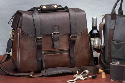 LEATHER WINE BAGS