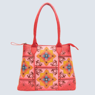 4487-HAND PAINTED BAG